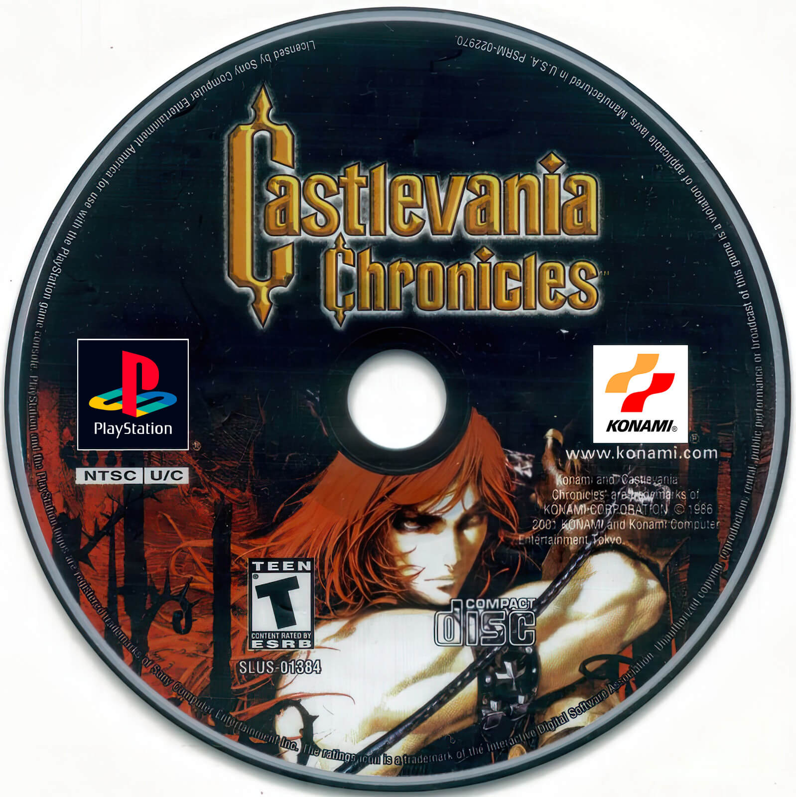 Лицензионный диск NTSC Castlevania Chronicles для PlayStation